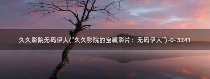 日本伊人久久网影院：久久影院无码伊人(\